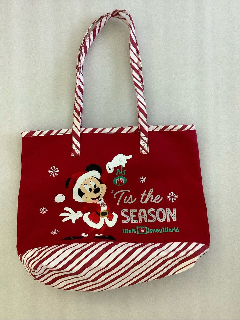 Disney Red Mickey 'Tis the Season Holiday Tote